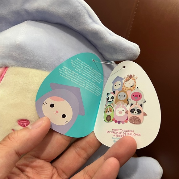 Karina the Light Blue Squid Cat 8” Squishmallow - Picture 3 of 7